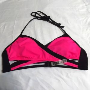 Victoria's Secret Pink Black Bikini Top